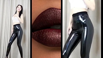 Celana Pvc Tari Gadis Tiongkok Yang Menggoda