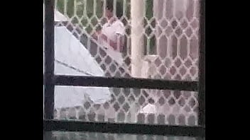 Tetangga Cewek Desi Langsing Ketahuan Lagi Ngentot