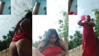Bidadari Desi Mandi Telanjang Di Alam Terbuka, Berahi Melalui Panggilan Video Seks