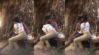 Gadis 18 Tahun Digoyang Keras Cowok Di Alam Terbuka