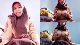 Payudara Montok Basah Berbalut Hijab Pramuka