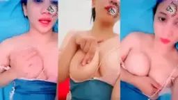 Varin Menggoyang Payudara Montok, Nafasnya Mendesah Menggoda